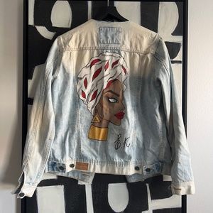 Handmade designed denim jacket